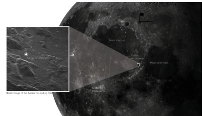 ارائه تصویری از محل فرود آپولو11 روی ماه+عکس