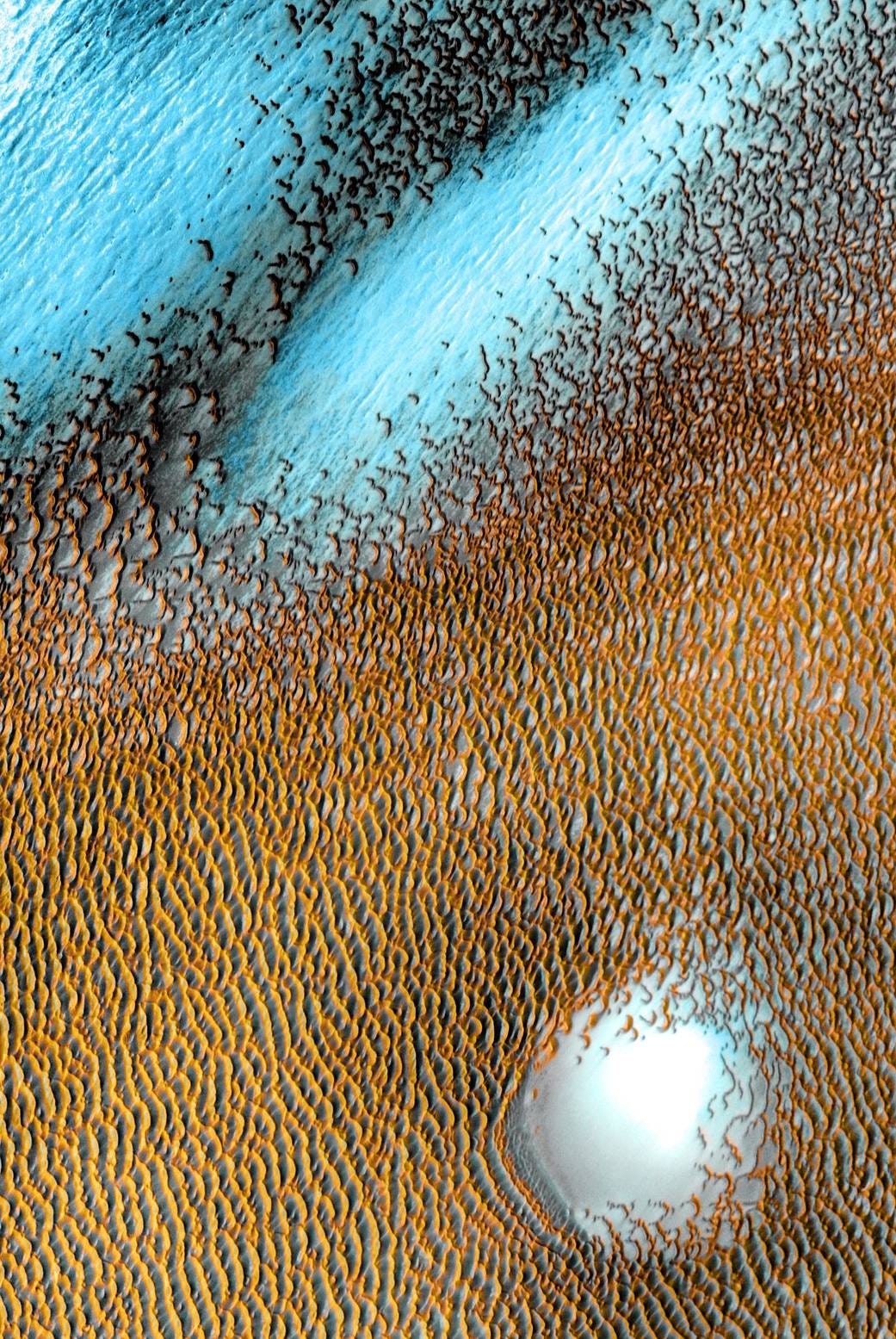 انتشار تصویر دریای شن در مریخ+عکس