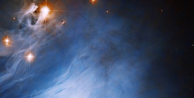 تصویر زیبای هابل از بازتاب نور ستاره