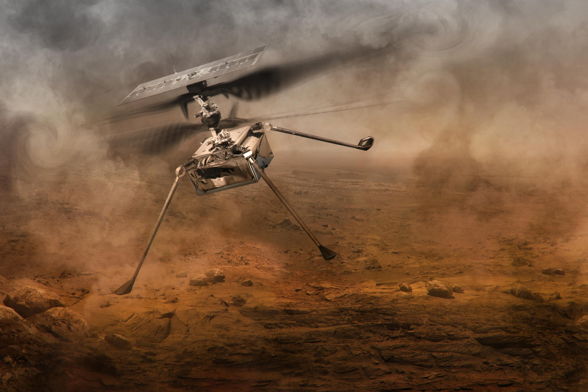 پرواز بر فراز مریخ با هلی‌کوپتر/ «نبوغ» در پی اکتشافات فضایی عجیب