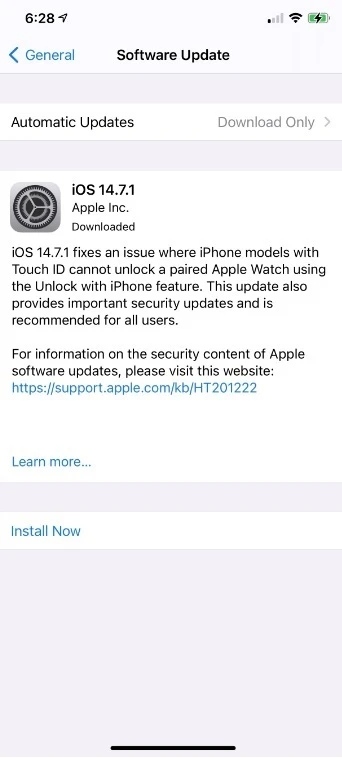 به‌روزرسانی IOS 14.7.1 موجب از کار افتادن اتصال سیم‌کارت در آی‌فون‌های اپل می‌شود
