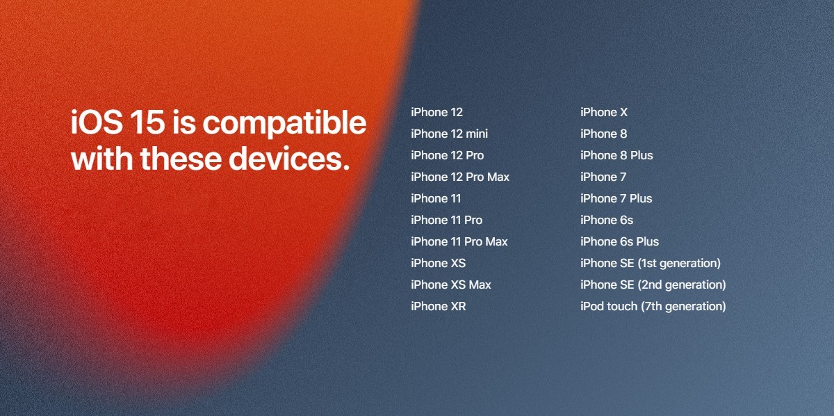 اپل سیستم عامل iOS ۱۵ را به همراه iPadOS ۱۵ و watchOS ۸ منتشر کرد