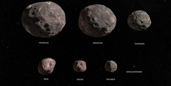 تصویر ناسا از هفت سیارک