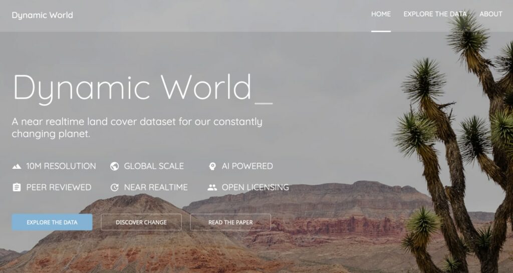 گوگل از Dynamic World رونمایی کرد | نمایش لحظه‌ای تغییرات پوشش سطح زمین