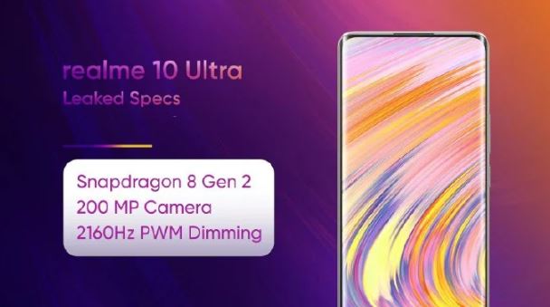 ریلمی 10 اولترا با تراشه اسنپدراگون 8 نسل 2 و دوربین 200 مگاپیکسلی در راه است ریلمی 10 اولترا با تراشه اسنپدراگون 8 نسل 2 و دوربین 200 مگاپیکسلی در راه است