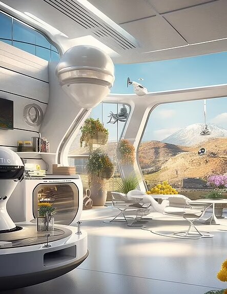 تصاویر هوش مصنوعی از خانه‌ها در سال ۲۰۵۰