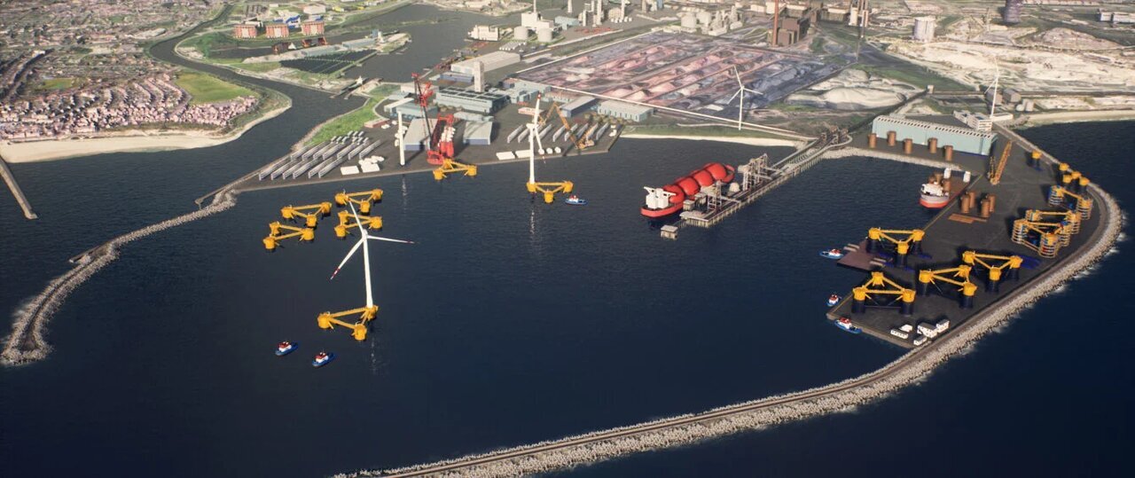 تبدیل بزرگترین بندر زغال‌سنگ جهان به نیروگاه باد دریایی شناور