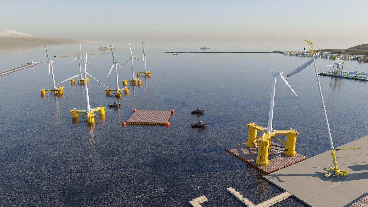 تبدیل بزرگترین بندر زغال‌سنگ جهان به نیروگاه باد دریایی شناور